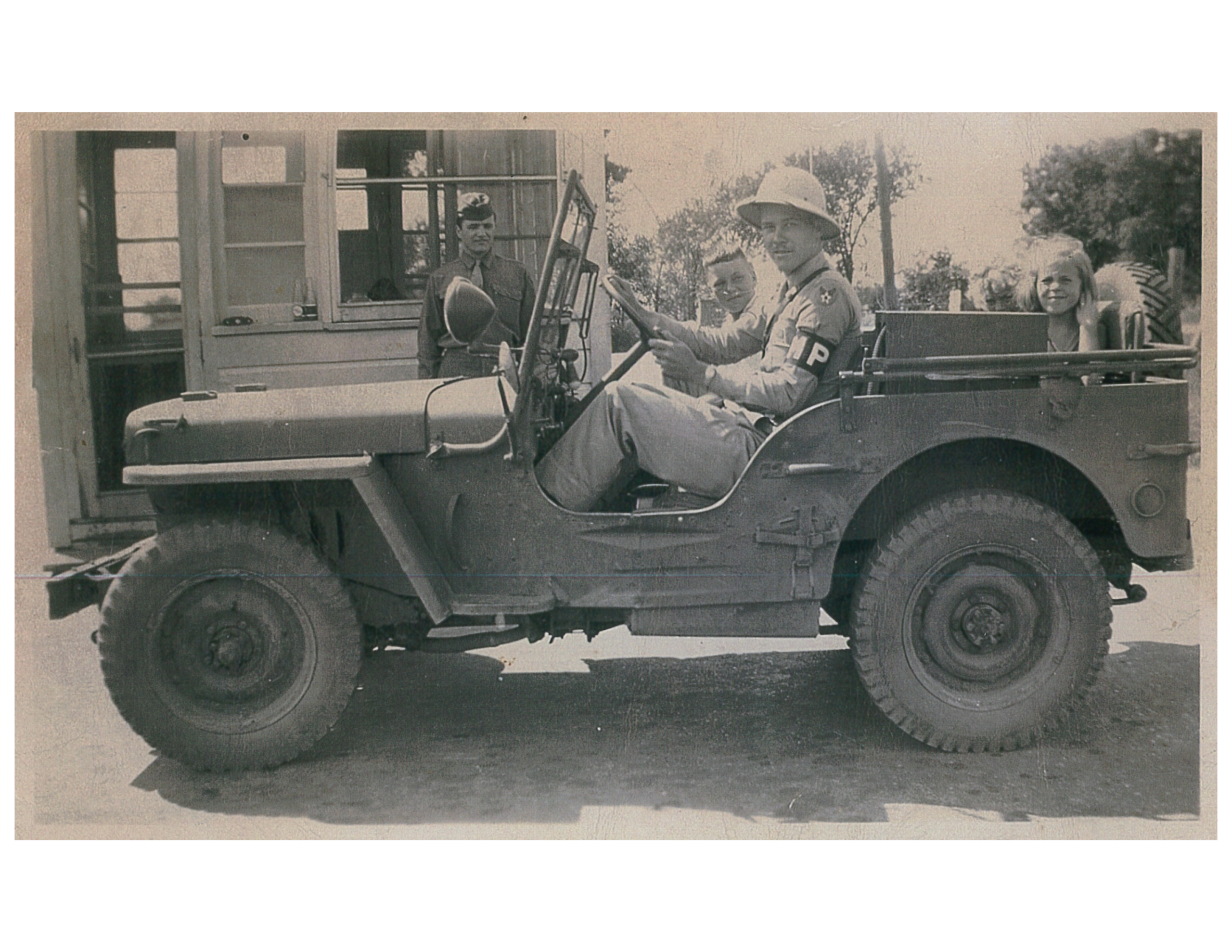 Donna in a Jeep